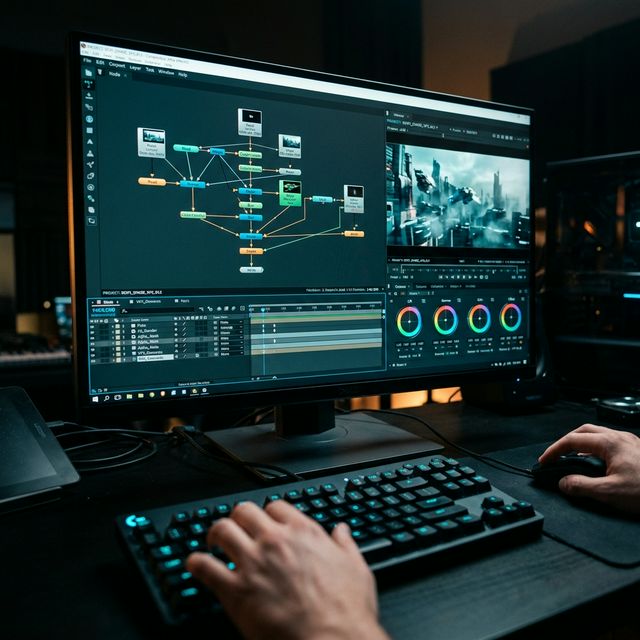 VFX compositing interface